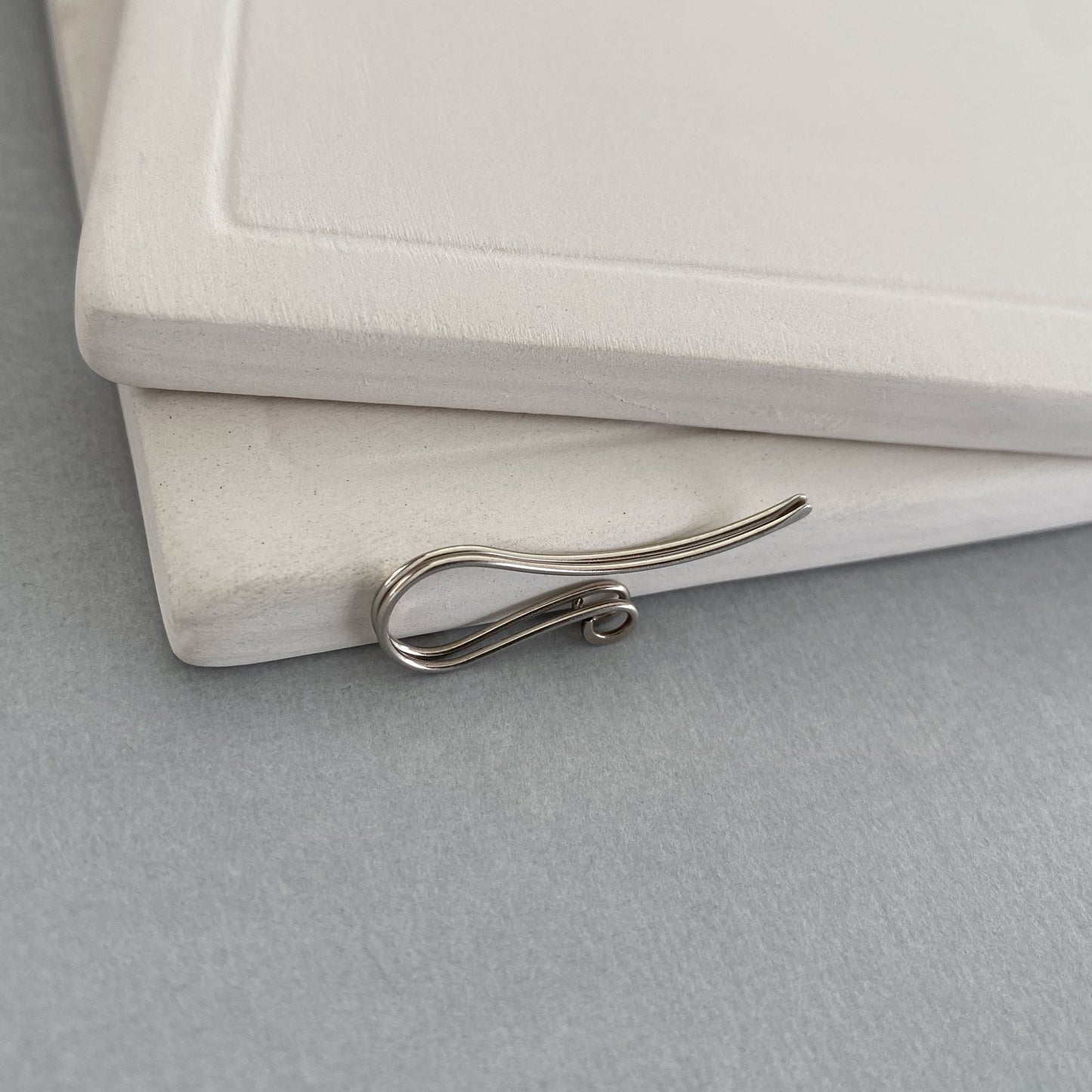 Handmade 14k white gold ear wires sold by the pair