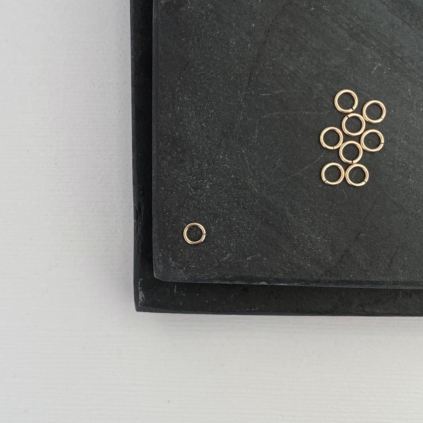 High-quality gold jump ring designed for necklaces and bracelets.