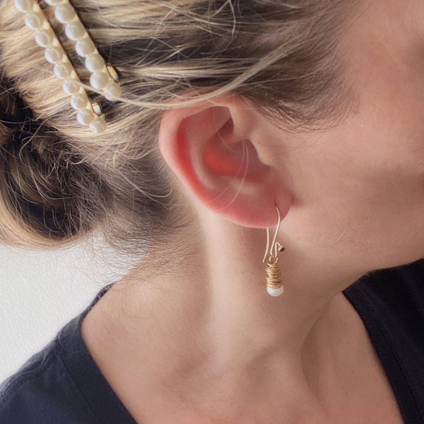 14k Solid Gold French Hook Earwires