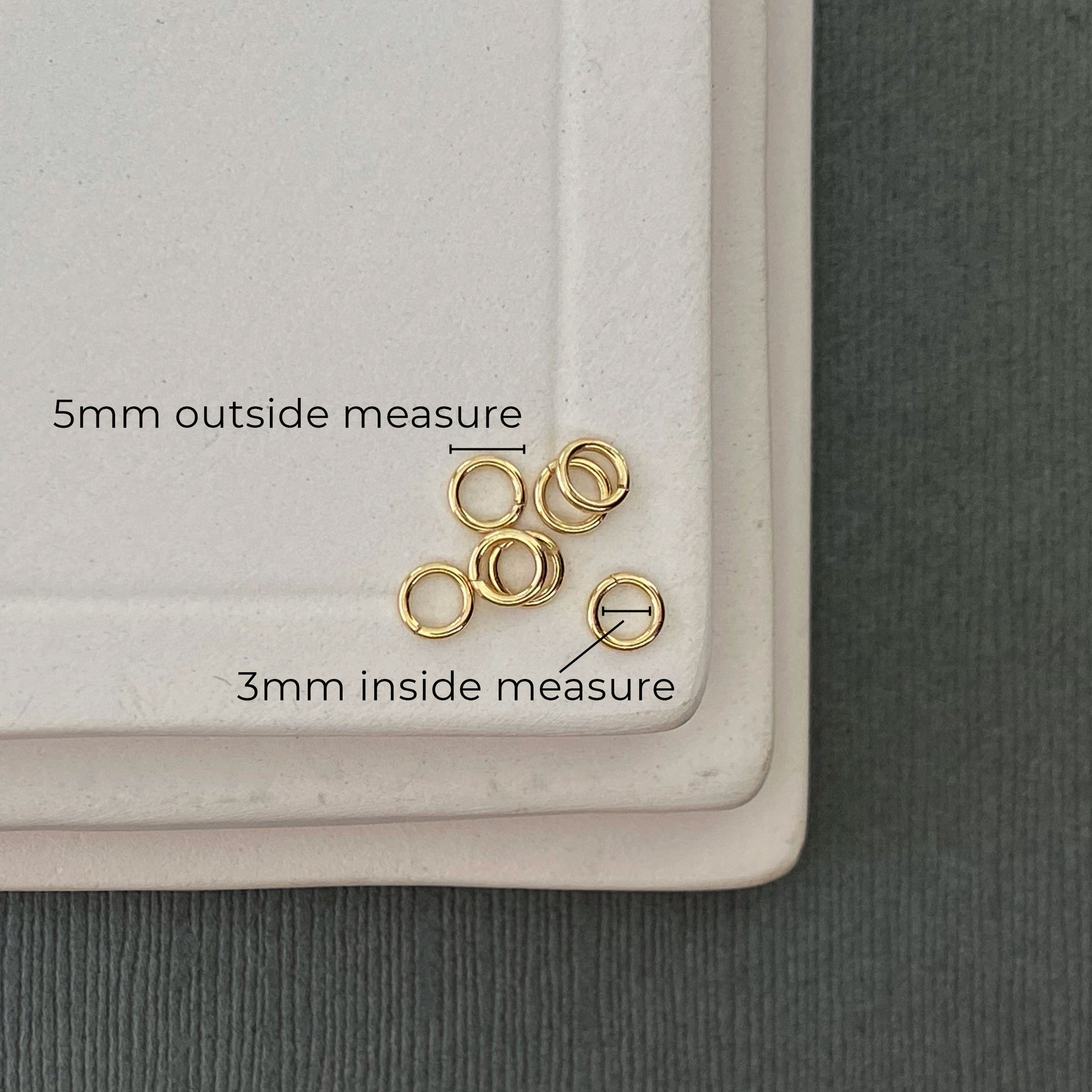 High-quality 10K gold jump rings, ideal for fine jewelry repairs and earring upgrades.