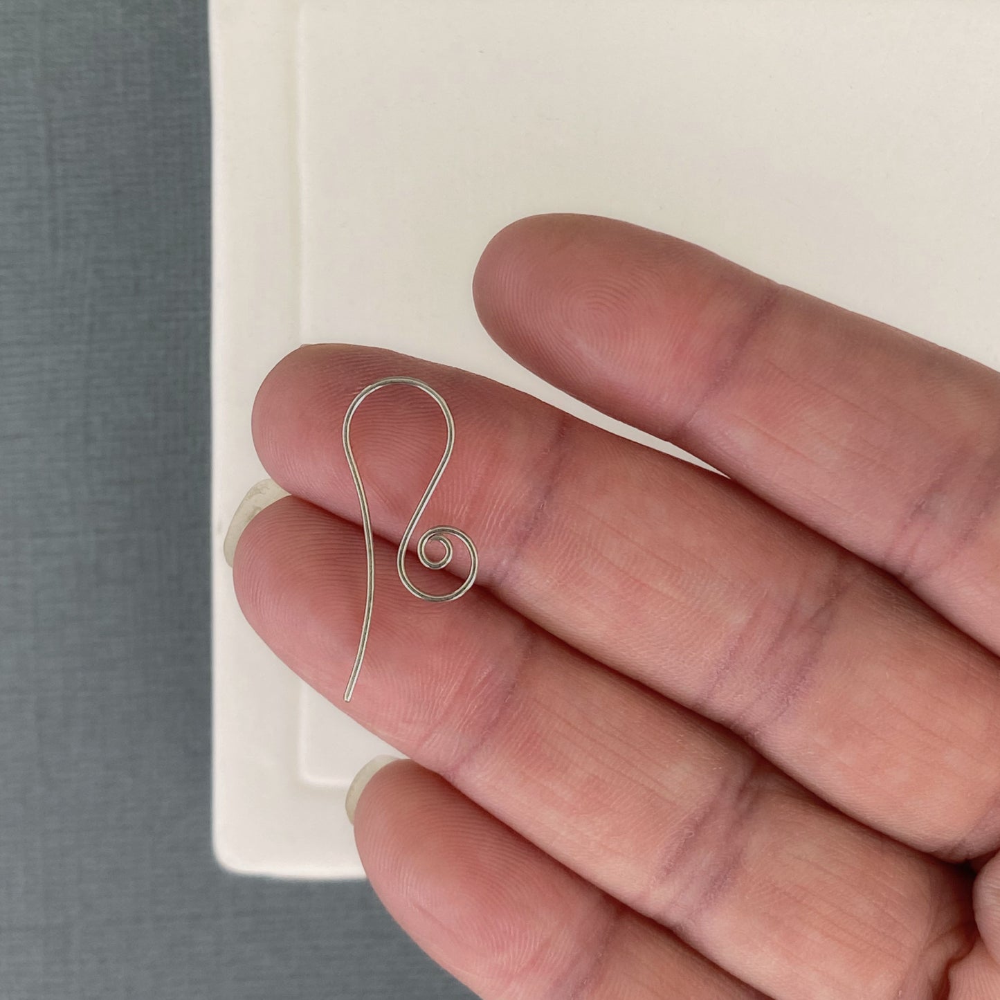 Solid gold ear wire findings for jewelry making or earring repair