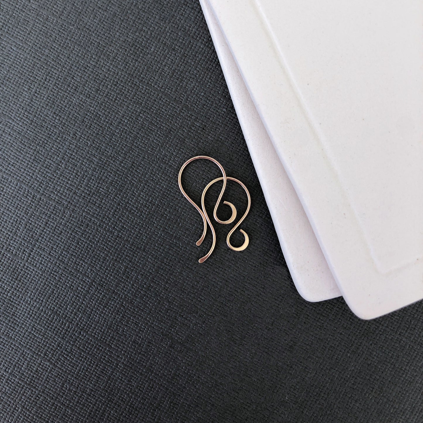 Pair of 10k gold French earring hooks for DIY jewelry