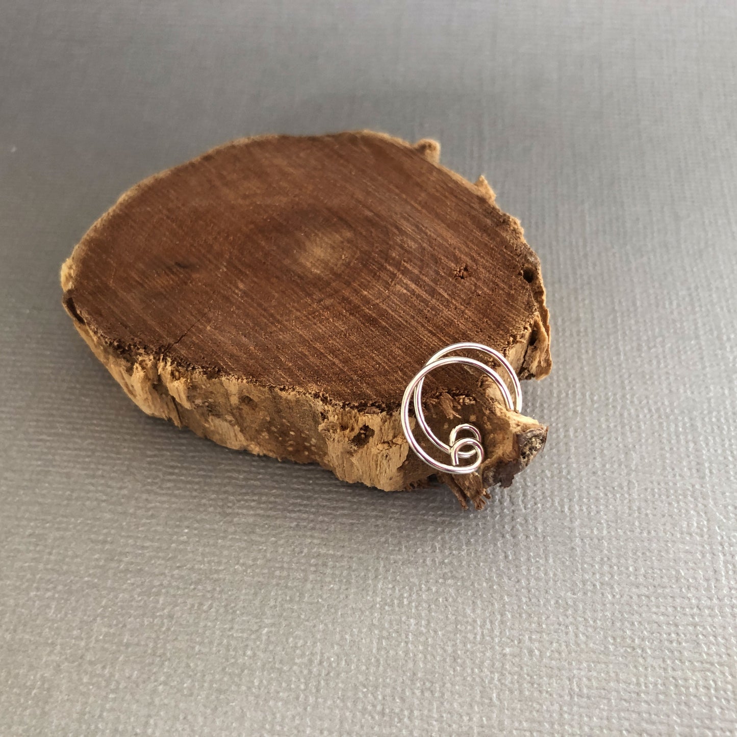 Silver Tiny Hoop Ear Wires