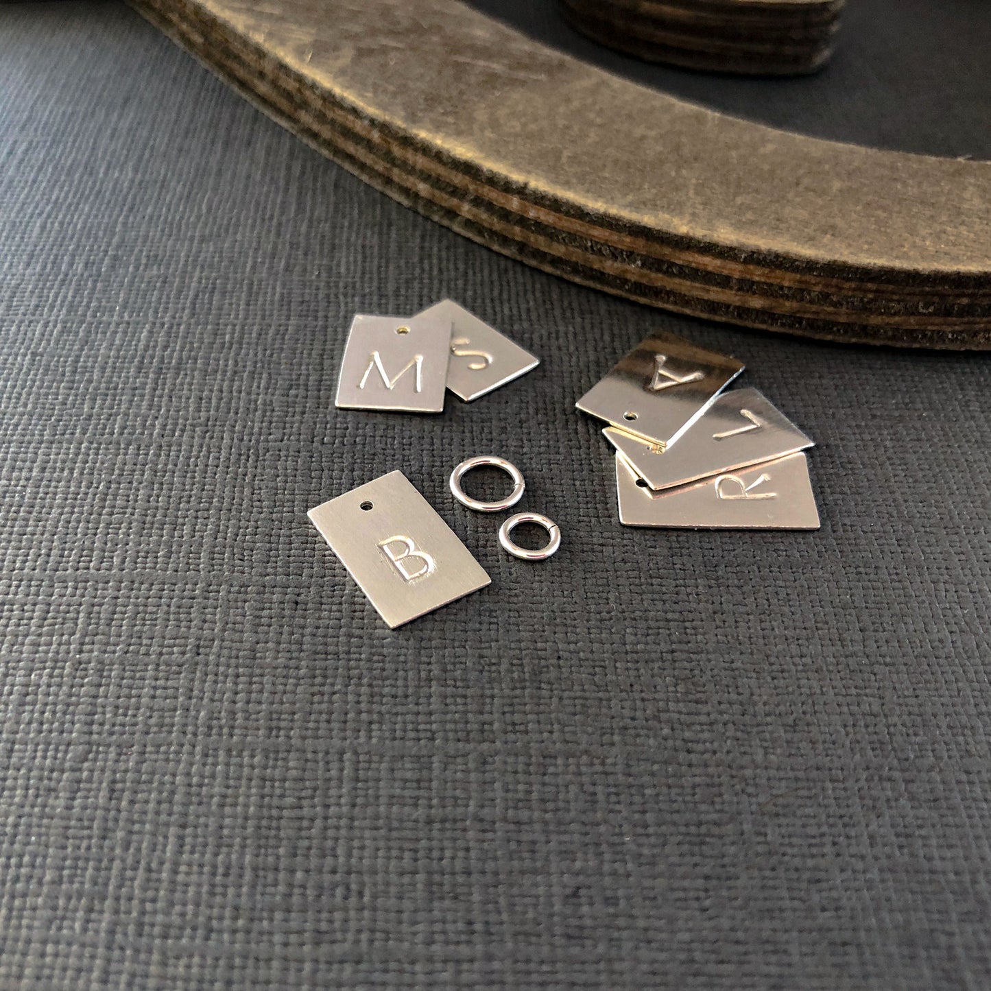 Silver Letter Charm