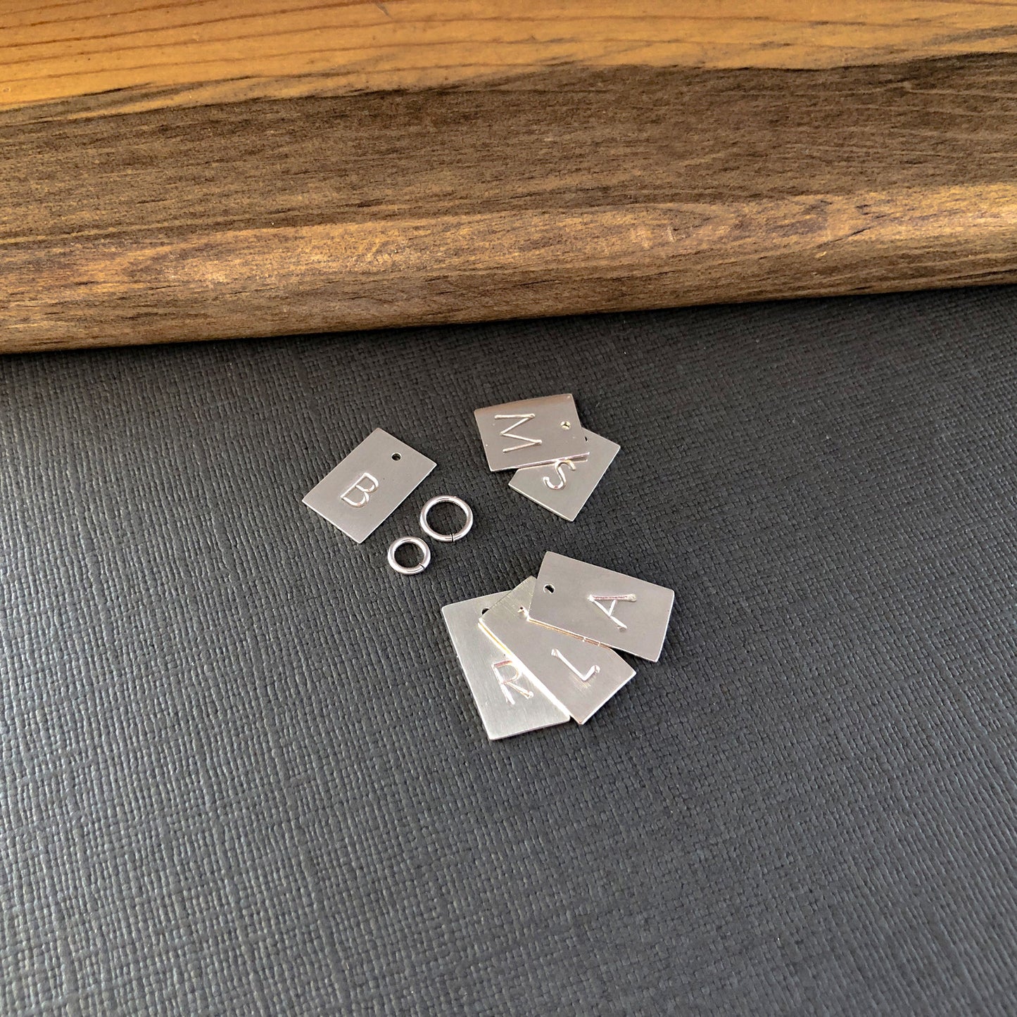 Silver Letter Charm