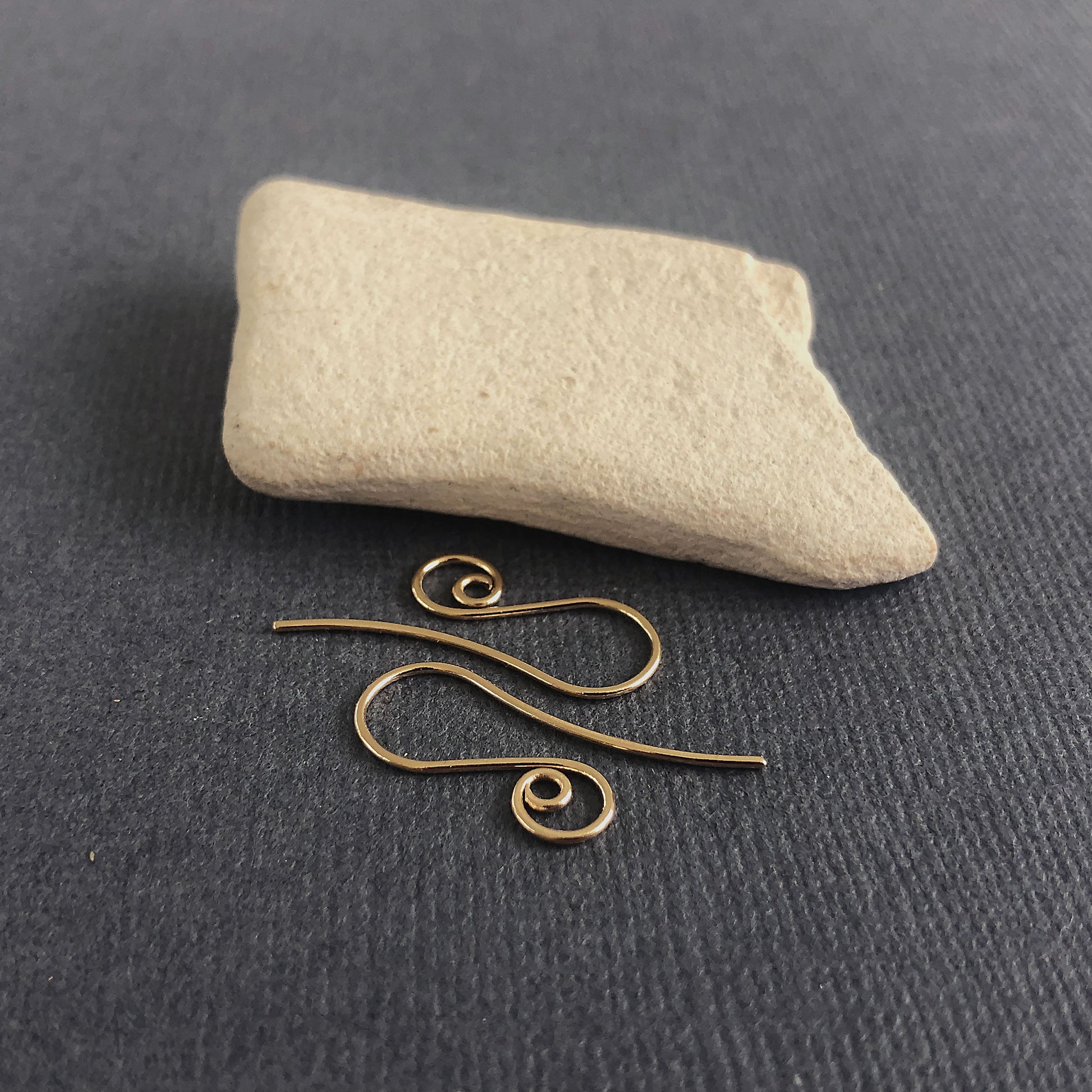 14k gold spiral earwires