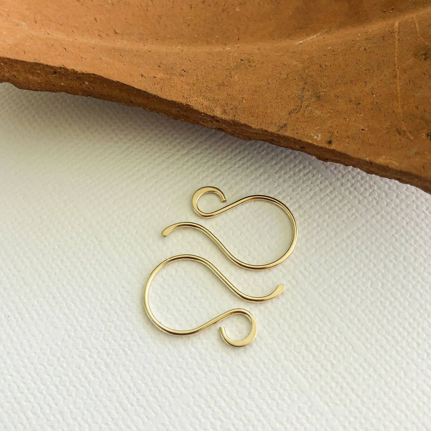 14k gold handmade earring findings