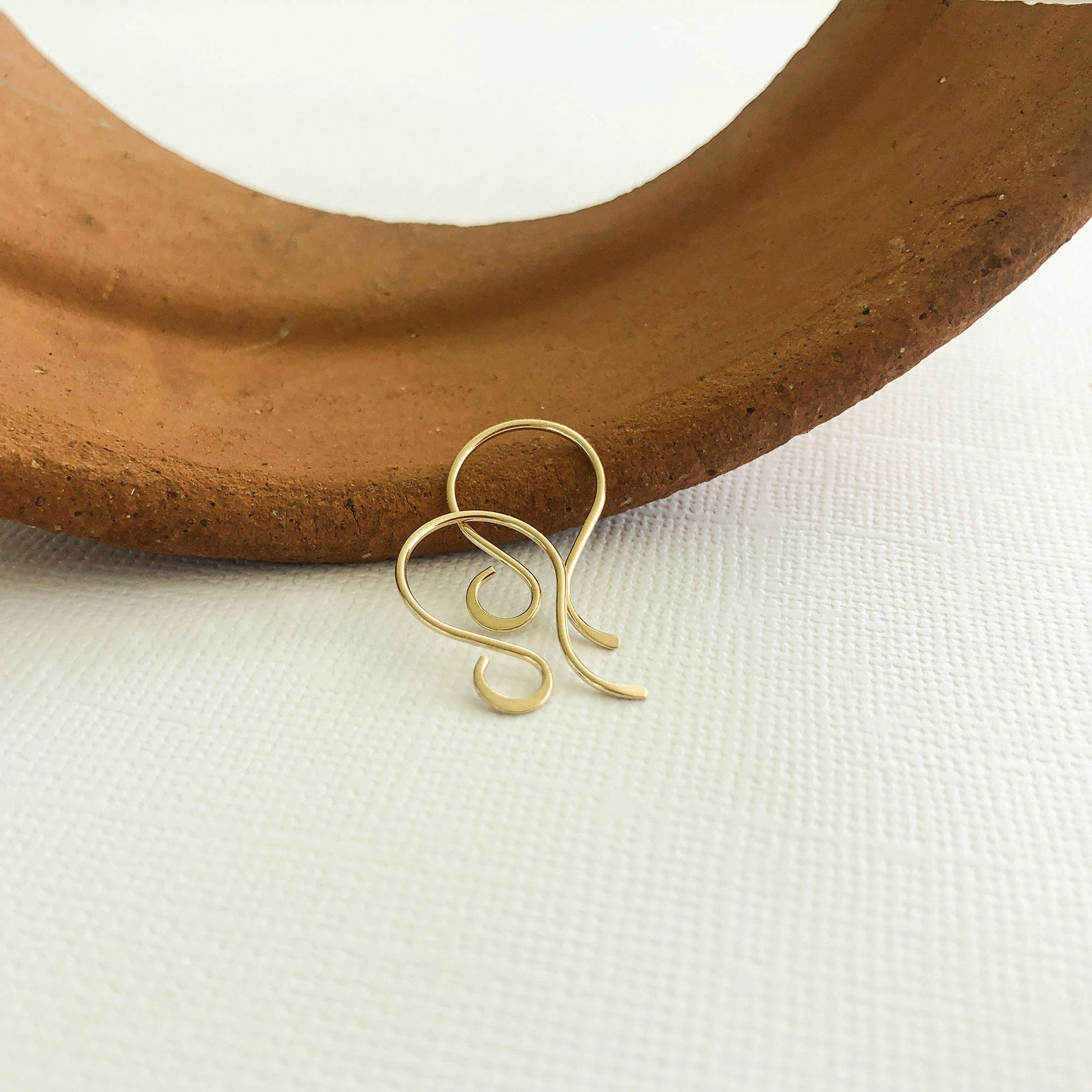 14k yellow gold high quality hooks for earrings
