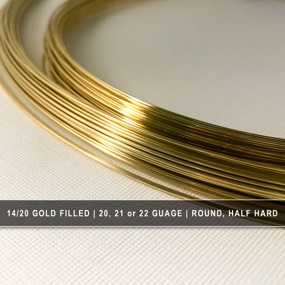 Round 14K Gold Filled Wire - 20 Gauge