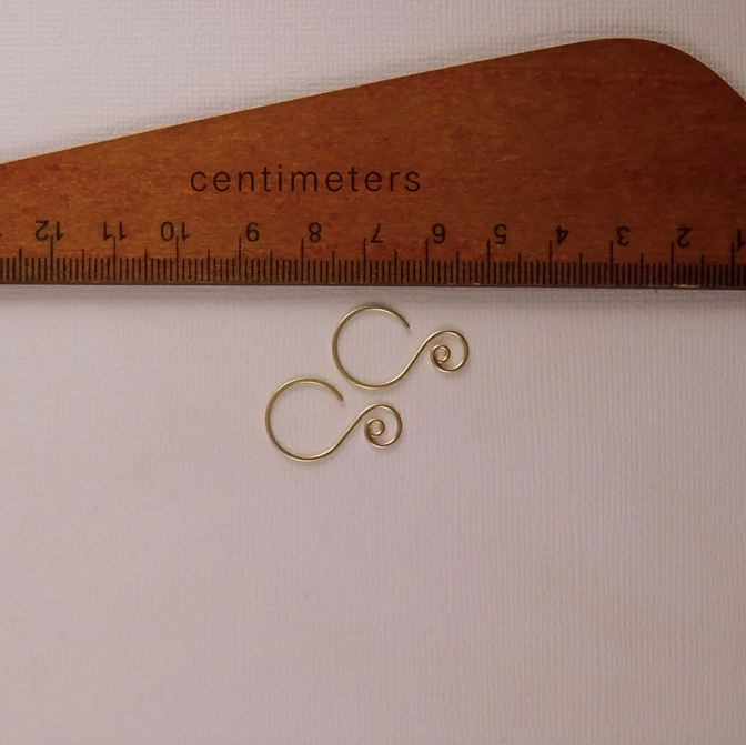 gold earring findings