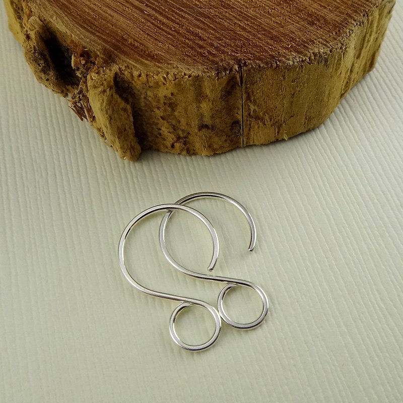 Sterling Silver Short Infinity Earwires - 3/4 inch