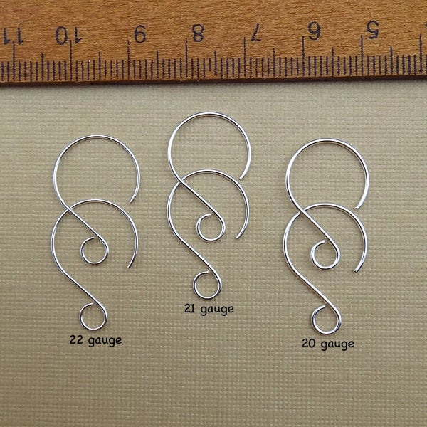 Sterling Silver Rounded Earring Wires