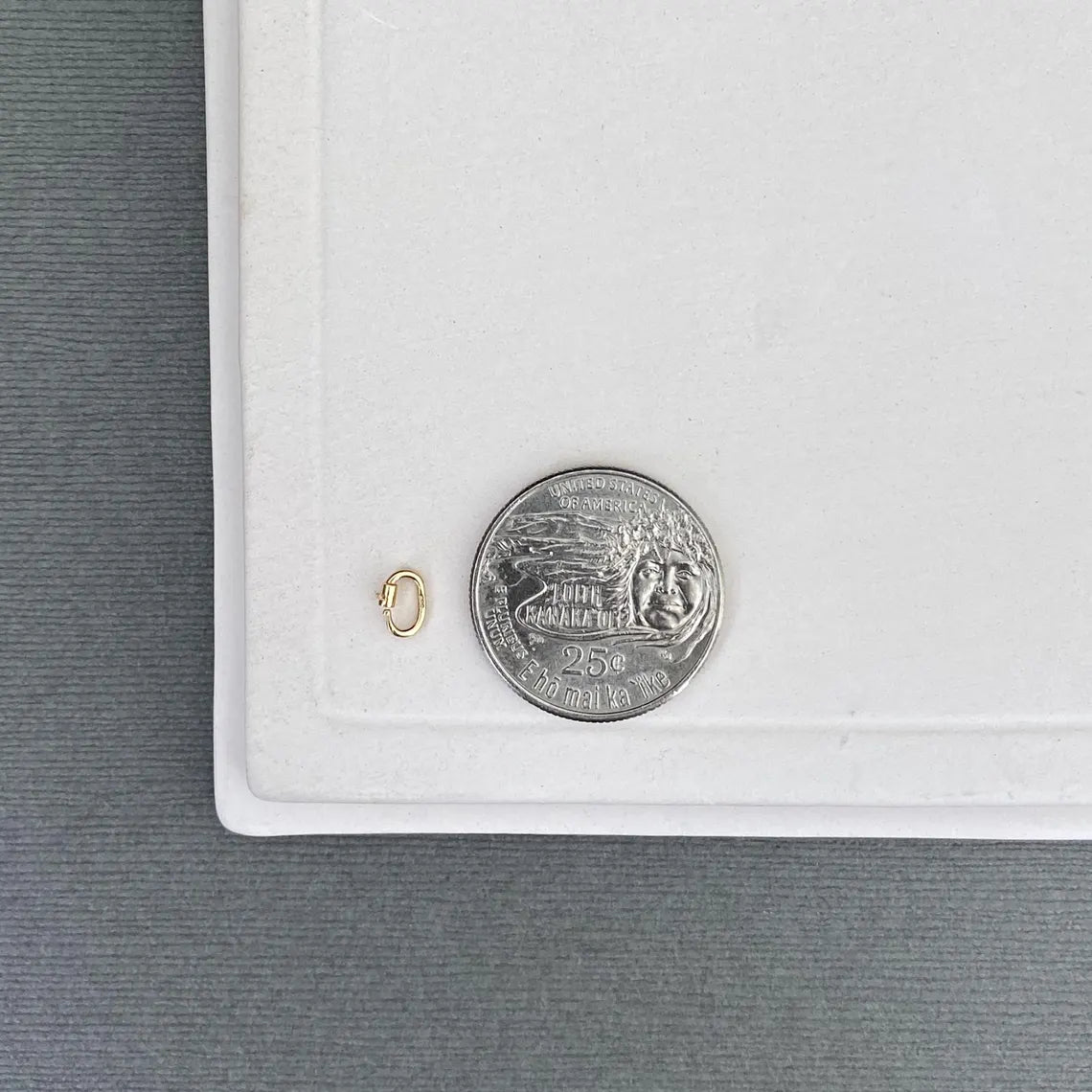 14K Solid Gold Link Lock Jump Ring - Solder-Free