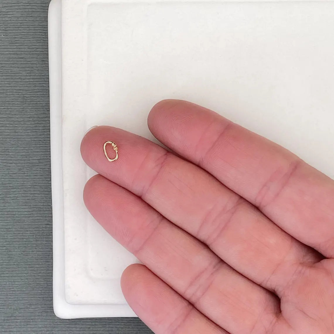 14K Solid Gold Link Lock Jump Ring - Solder-Free