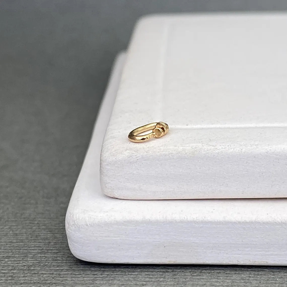 14K Solid Gold Link Lock Jump Ring - Solder-Free