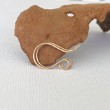 hammered ear wire gold filled