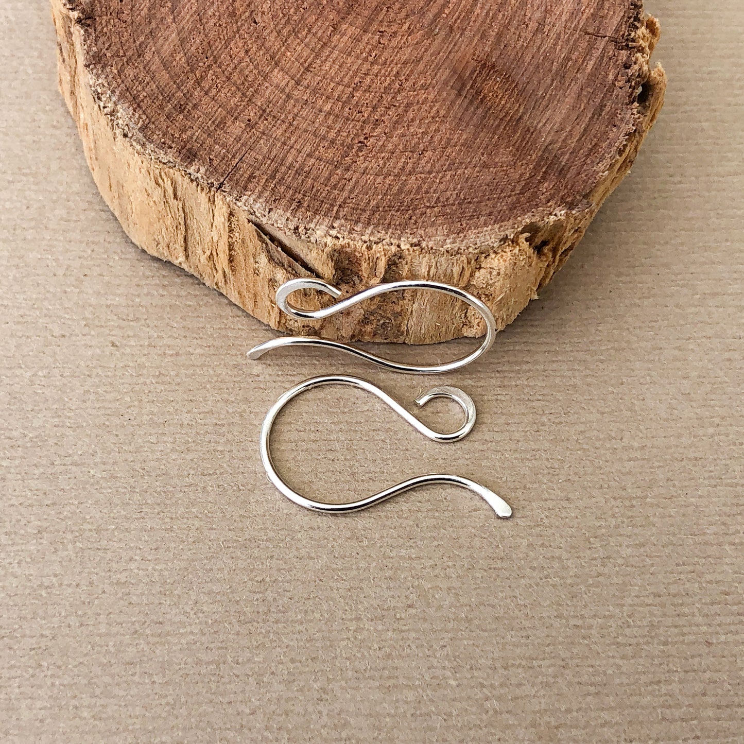 hammered ear hooks