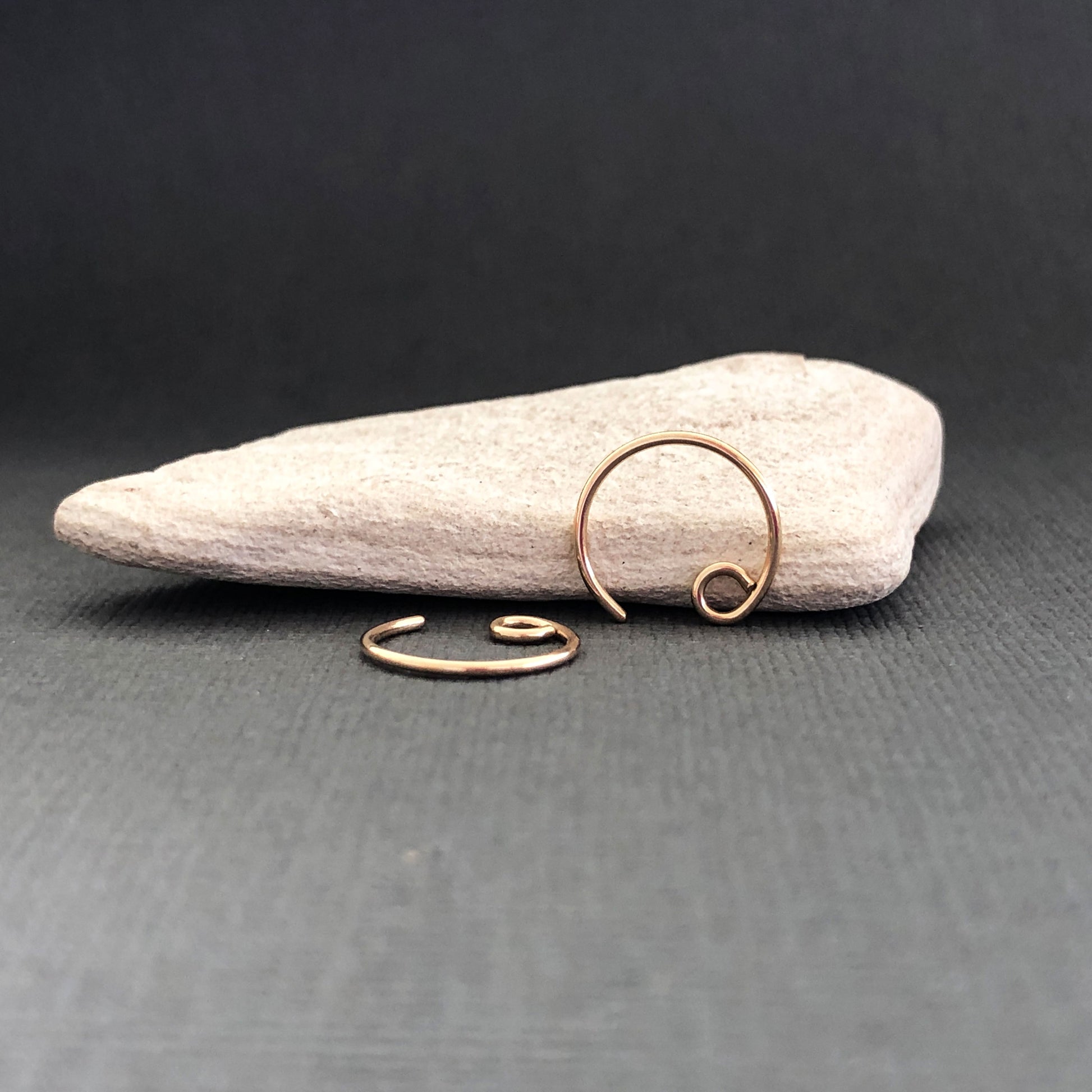 Durable pair of 14k gold filled tiny hoop earrings