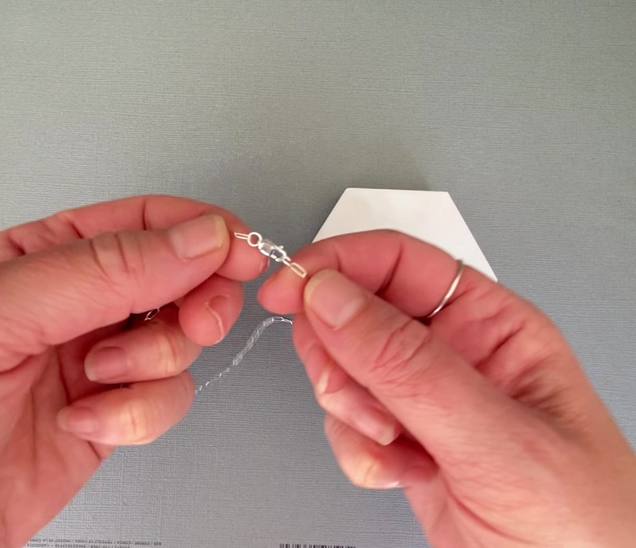 video of sterling silver paperclip chain