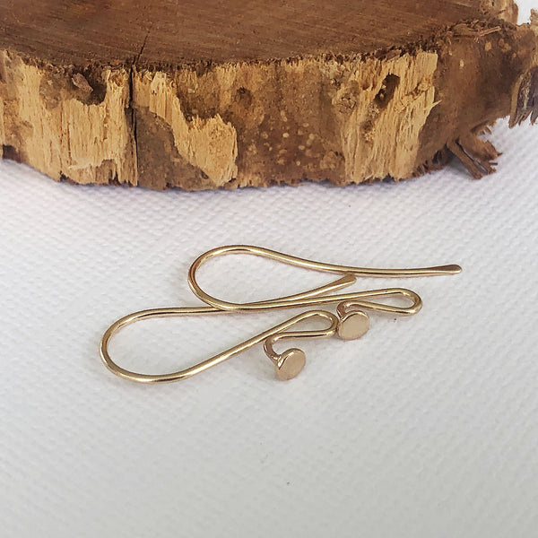14k Solid Gold French Hook Earwires – Betty Brite Findings
