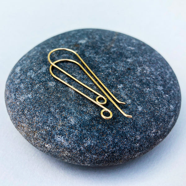 14k yellow gold earwires