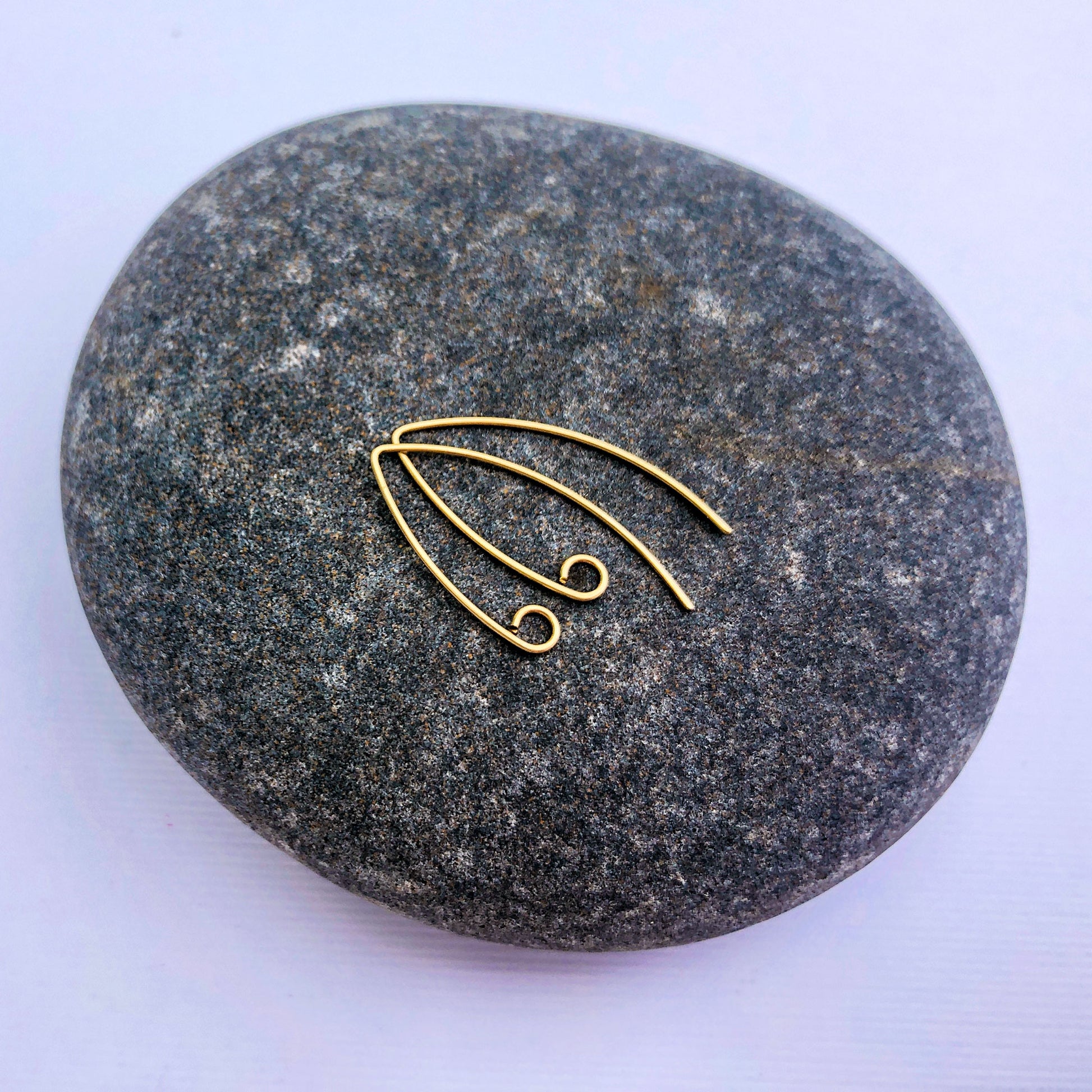 solid 14k gold french hooks