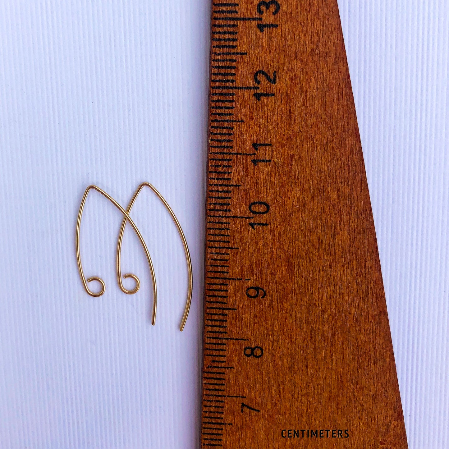 sustainable yellow gold ear wires