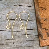 14k gold french earwires