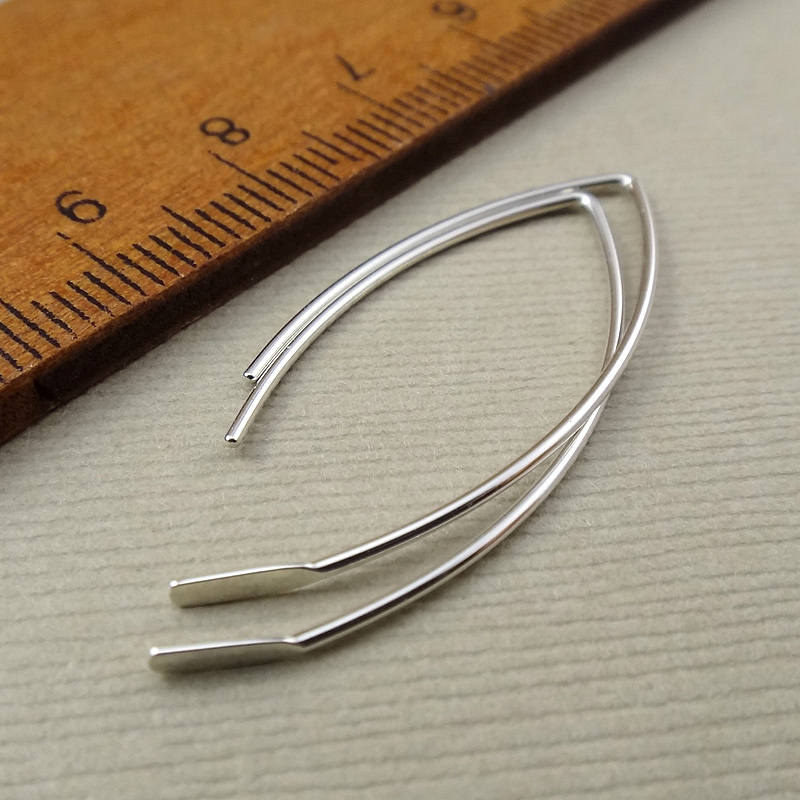 Sterling Silver Paddle Ear Wires