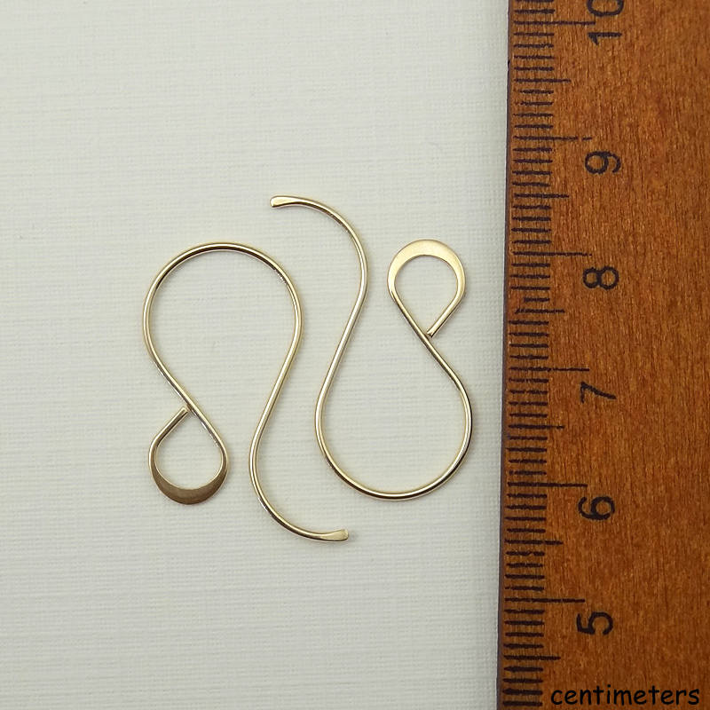 Gold Filled Fancy Teardrop Earwires