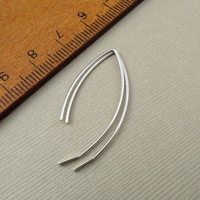 Sterling Silver Paddle Ear Wires