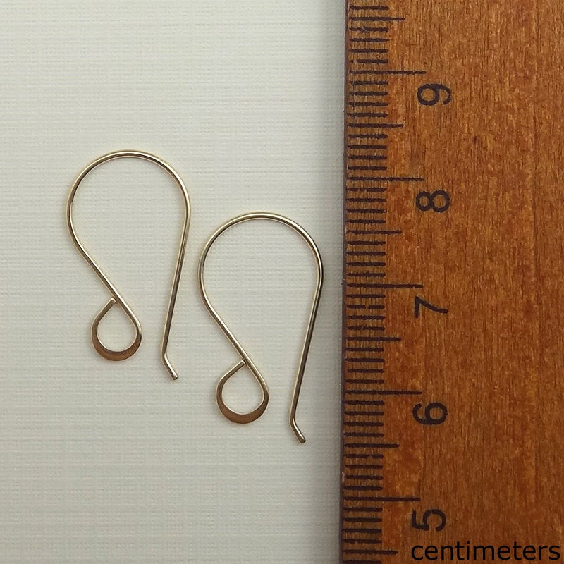 Gold Filled Small Teardrop Ear Wires