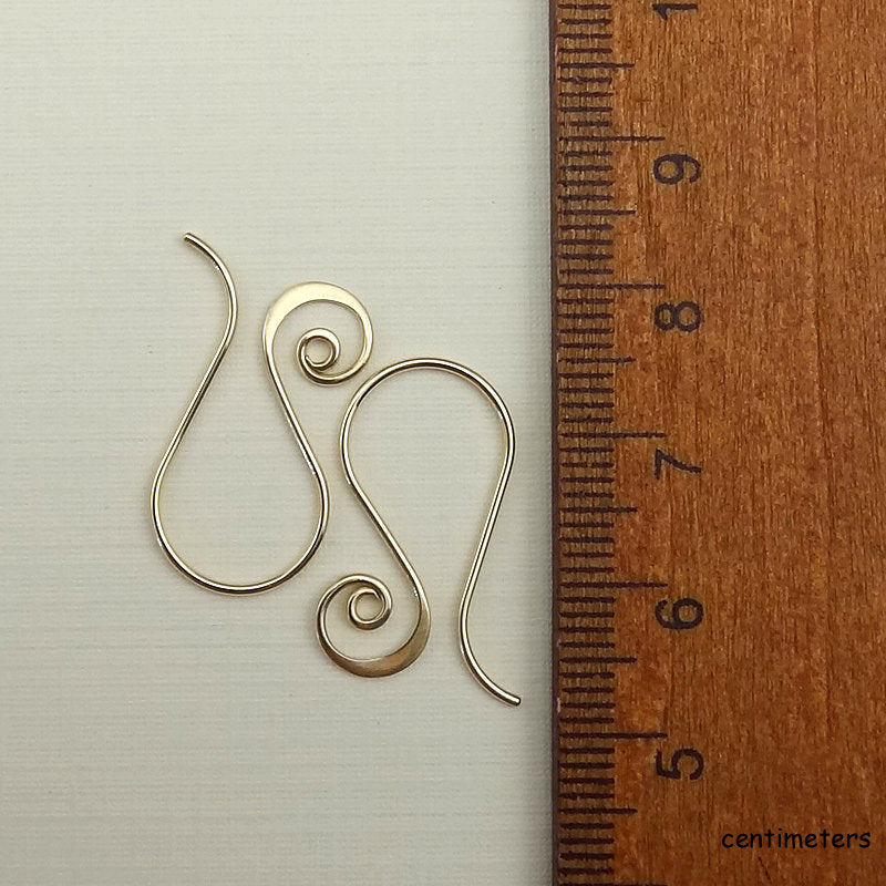 Gold Filled Spiral Earrings