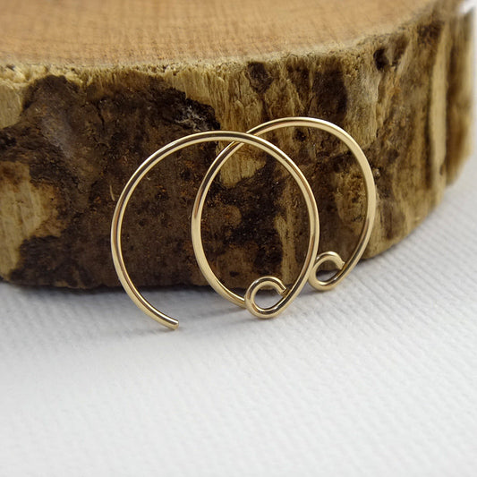 Gold Filled Small Hoop Ear Wires