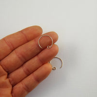 Gold Filled Small Hoop Ear Wires