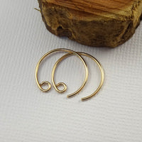 Gold Filled Small Hoop Ear Wires