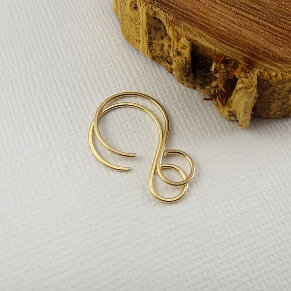 Gold Filled Infinity Ear wires - 7/8 inch