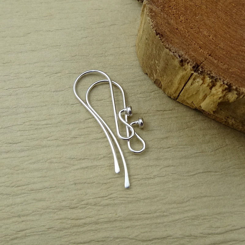 Argentium French Hook Earwires