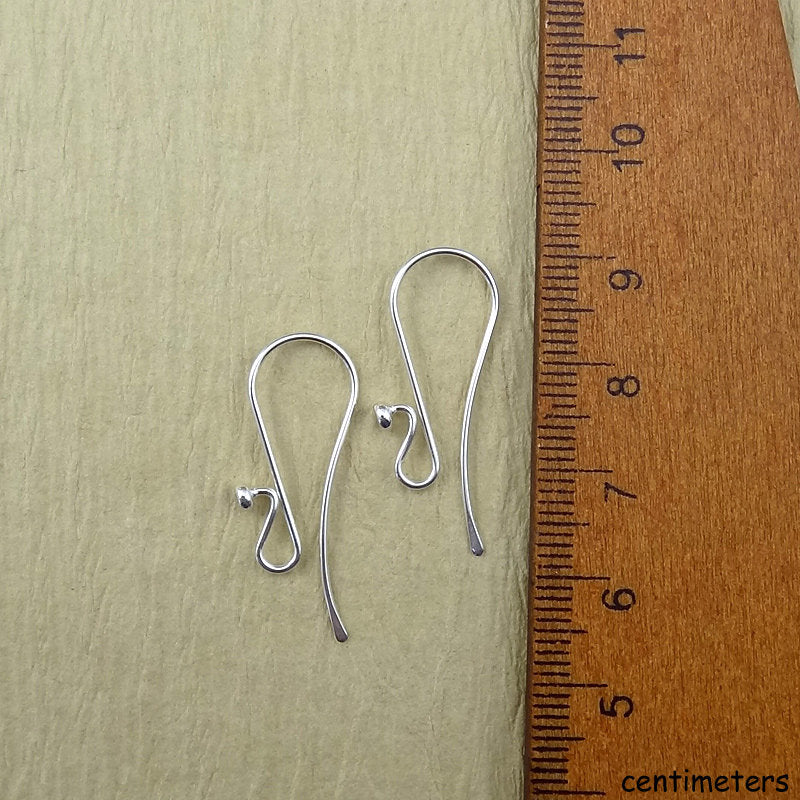 Argentium French Hook Earwires