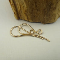 Gold Filled French Flared Ear Wires