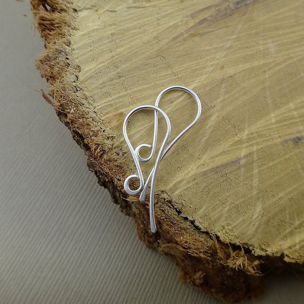 Sterling Silver French Flared Ear Wires