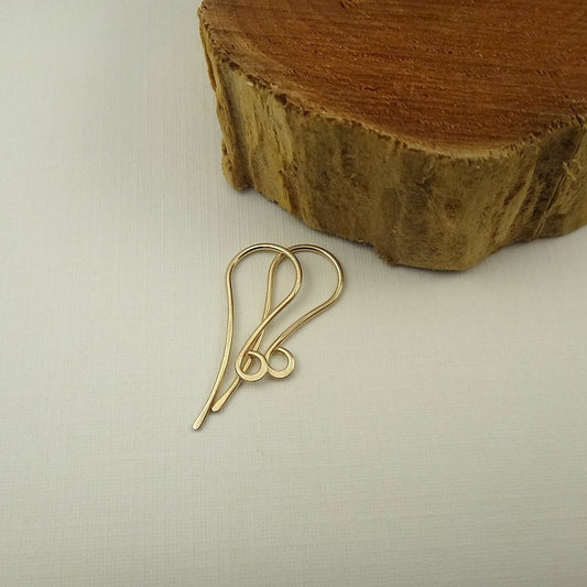 Gold Filled French Flared Ear Wires