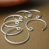 Sterling Silver Small Hoop Ear Wires