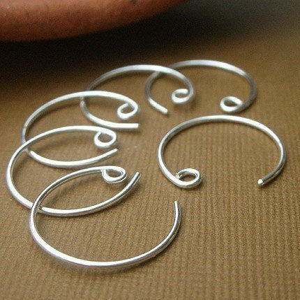 Sterling Silver Small Hoop Ear Wires