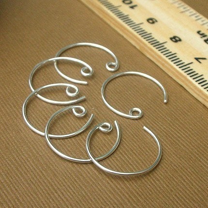 Sterling Silver Small Hoop Ear Wires