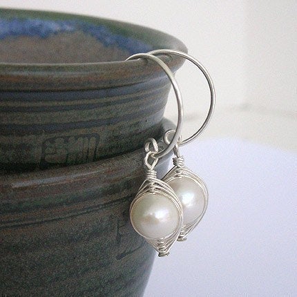 Sterling Silver Small Hoop Ear Wires