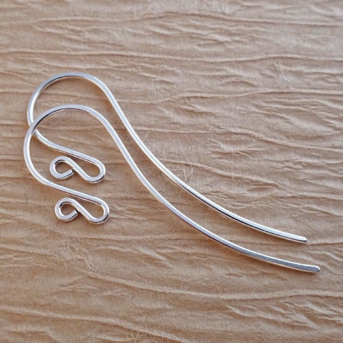 Sterling Silver Long Shepherds Ear wires