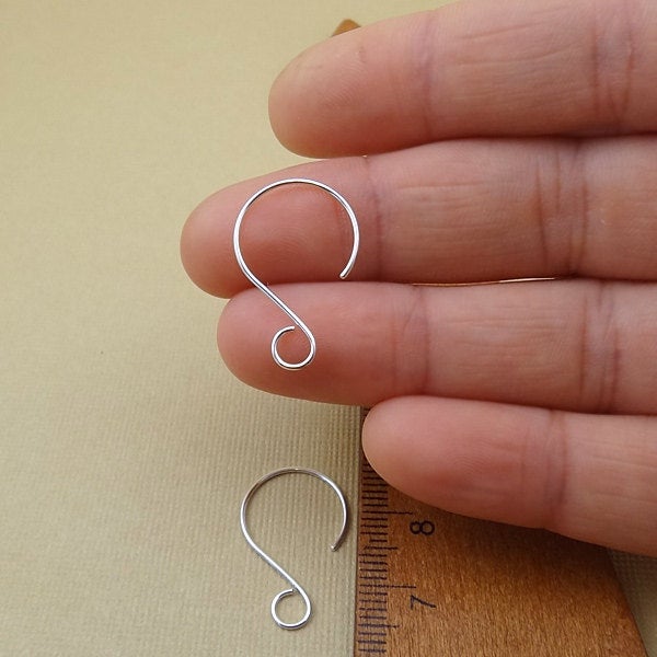 Sterling Silver Rounded Earring Wires – Betty Brite Findings