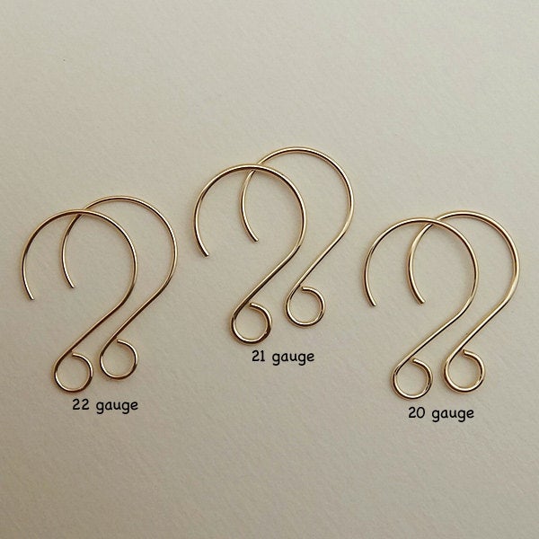 14/20 Gold Filled Rounded Earring Wires