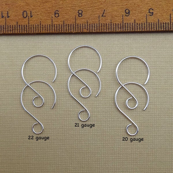 Sterling Silver Rounded Earring Wires